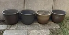 素焼き　植木鉢　4個セット　ガーデニング　鉢　プランタ　園芸　観葉植物　多肉　蘭