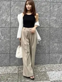 【新品未使用】snidel ワイドロングパンツ チェック