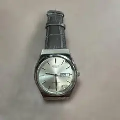 CITIZEN QUARTZ メンズ 腕時計 シルバー文字盤