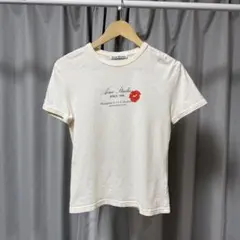 Acne Studios 短丈 ハート型プリント Tシャツ - メルカリ