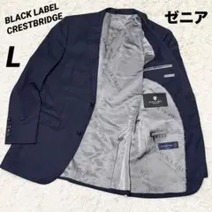 ブラックレーベルクレストブリッジ　テーラードジャケット　シャドーストライプ　光沢のサムネイル