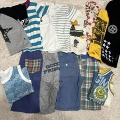 110 男児　男の子夏物まとめ売り　Tシャツ　ハーフパンツ　タンクトップ　UT
