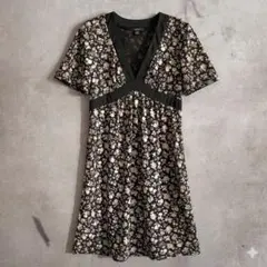 COMME CA ISM コムサイズム 半袖　膝丈ワンピース