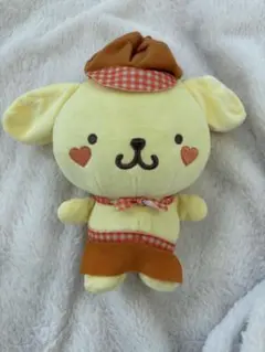 ポムポムプリン エプロンと帽子付き