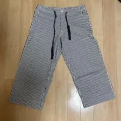 BEAMS BOY ストライプ ワイドパンツ