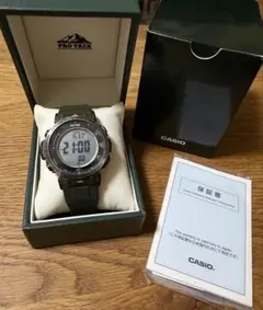 廃盤、希少】CASIO PRO TREK PRW-3100Y-3DR 本体 - メルカリ