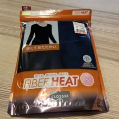 新品 しまむら ファイバーヒート 8分袖 4L ラウンドネック