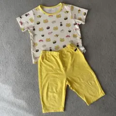 ユニクロ UNIQLO 半袖 キッズパジャマ ノラネコぐんだん おすし 100