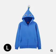新品同様　Nintendo ピクミン 青ピクミン パーカー Lサイズのサムネイル