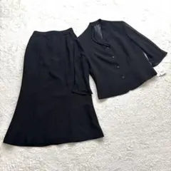 セレモード【9AR】黒 セットアップ スカート 夏用 タグ付 ブラックフォーマル