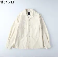 【新品】BACK NUMBER ワークシャツ　オープンカラー Ｌ