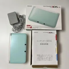 Nintendo 3DS LL ミント×ホワイト　充電器　箱付き
