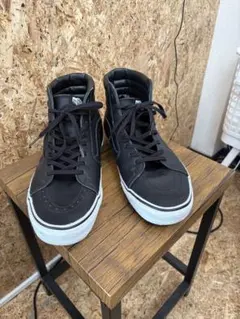 Vans ブラック ハイカットスニーカー　レザー