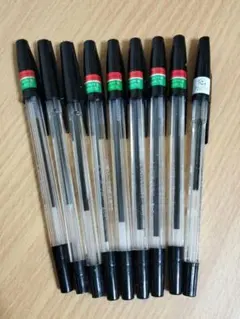 三菱ボールペン　OHTO ball pen NO.600 など　黒 9本セット
