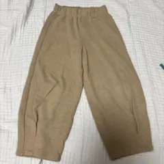 ZARA ベージュ リブ編み 長ズボン 128