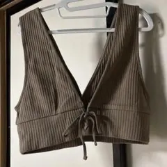 GU 2WAY レースアップビスチェ