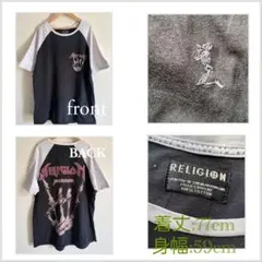 RELIGIONレリジョンスカルTシャツラグランGACKT愛用ブランドのサムネイル