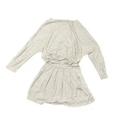 ライトベージュ 長袖 チュニック