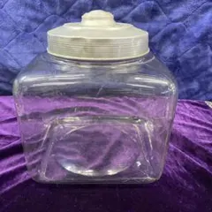 昭和レトロ 角型アンティーク、￼ガラス瓶￼ 1点限り！