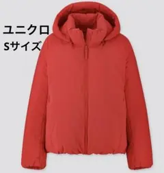 ユニクロ　レディース 防水　ダウンジャケット Sサイズ 赤