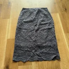 GU ネイビーレース タイトスカート S