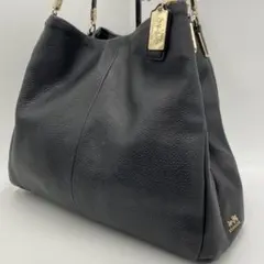 極美品✨コーチ ショルダーバッグ トート フィービー レザー 肩掛け ブラック