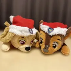 パウパトロール　スカイ チェイス サンタ帽子 ぬいぐるみ　クリスマス