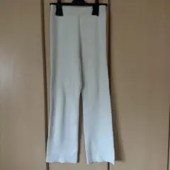 FREAK'S STORE リブニットパンツ　ホワイト