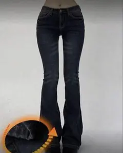 SHEIN DAZY 女性用スリムフィット ローウエスト ロングジーンズ