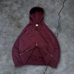 OLD UNIQLO double zip up hoodie y2k 廃盤