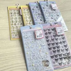 正規品　サンリオボンボンドロップシール　6点セット　はぴだんぶい　ポムポムプリン