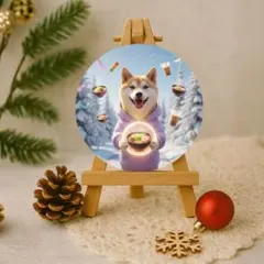 【送料無料❣️】柴犬ステッカー 不思議なラーメン