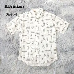 B.Brinkers IN THE PARK 長袖 コットンシャツ 結び目柄