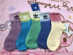 adidas カラフル　ソックス 5足セット
