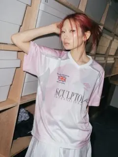 sculptor umbro Tシャツ　サッカーTシャツ　ピンクのサムネイル