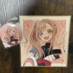 超かぐや姫！　くじクリフ　C-1 ミニ色紙　D-1 缶バッジ　かぐや