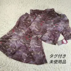 【タグ付き未使用】vintage 日本製 13号 夢厚情 バブリースーツ 総柄