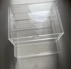 無印良品 重なるアクリルケース 2段 引き出し