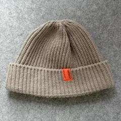 TIGHTBOOTH TAG BEANIE ニット帽 ビーニー ベージュのサムネイル