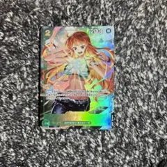 ワンピースカード【希少‼️】ナミ 緑紫リム強化パーツ UCパラレル❗️