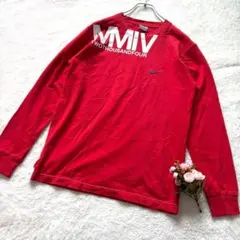 NIKE MMIV◇プリント　カットソー　長袖　ロンT　赤　メンズ　S　ナイキのサムネイル