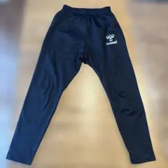 hummel 黒 スパッツ　130裏起毛