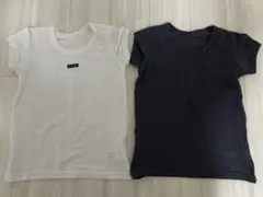 ストライプアンダーシャツ2枚セット 100cm