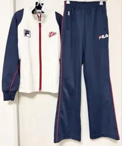 訳あり キッズ FILA フィラ ジャージ 上下セット 150cm ネイビー