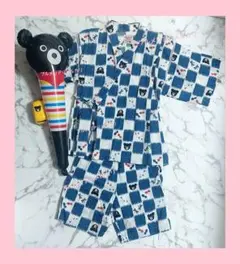 美品⭐️MIKIHOUSE DOUBLE B⭐️Bくんたくさん甚平