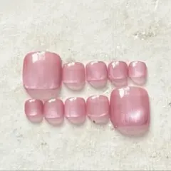 【サイズオーダー】フットネイル チップ 10枚セット マグネット ピンク系34