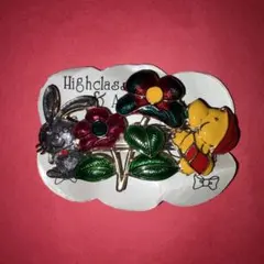 【昭和レトロ】アニマル・フラワー バレッタ