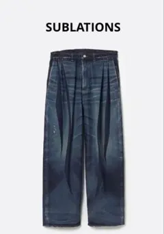 SUBLATIONS 2TUCK WIDE DENIM PANTS - メルカリ