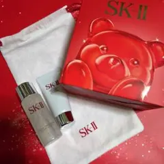 SK-II3点クリスマスコフレピテくま、洗顔、ふき取り化粧水サンプルセット