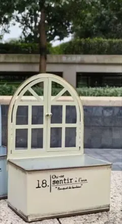창문형 양철 화분 (대형) 정원 잡화 주석 잡화 화분